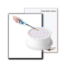 Premium Wafer Sheets for use with Burn-Away Cakes (TOP LAYER): 50 sheets, A4 Size, 0.3mm thick