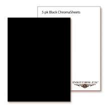Inkedibles Premium Frosting ChromaSheets: 5 pack Letter Size (Black)