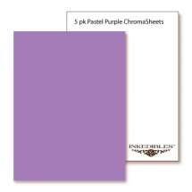 Inkedibles Premium Frosting ChromaSheets: 5 pack Letter Size (Pastel Purple)