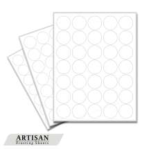 Inkedibles Artisan Frosting Sheets 24 sheets: Precut 1.25 inch circles (35 circles per sheet)