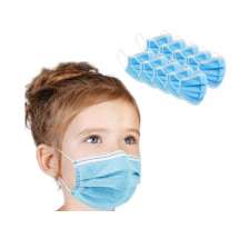 WHOLESALE PRICED Disposable Protective Face Masks KIDS SIZE, 3-Ply Earloop, 50 Pack - Minimum 4 pack purchase required