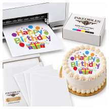 InkEdibles IE-078 Edible Printing Starter Bundle - Printer, 5 Edible Ink Cartridges and 24 Frosting Sheets