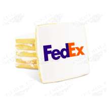 Printed Square Iced Sugar Shortbread Cookies (Custom Printed with your Logo or Image) - 2.5 inch