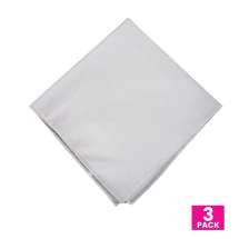 Cotton Bandanas for Face Masks | Make a Cloth Face Mask (22 inch size) - 3 Pack - Plain White