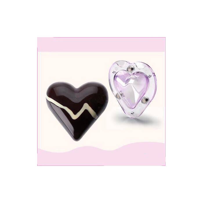 Inkedibles 3D Heart Chocolate / Candy Mold (4.7 x 4.5 x 2 Inches)
